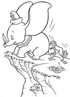 kolorowanki Dumbo do wydruku Disney malowanka numer 2